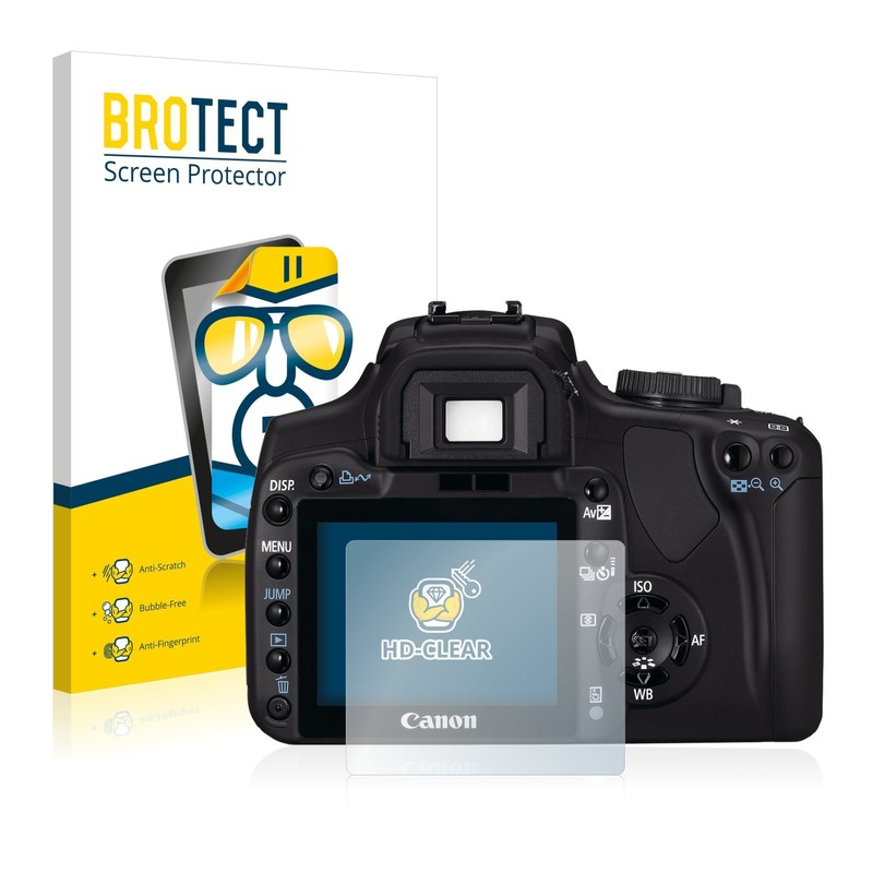 2x BROTECT HD-Clear Screen Protector Canon EOS 400D Protector -