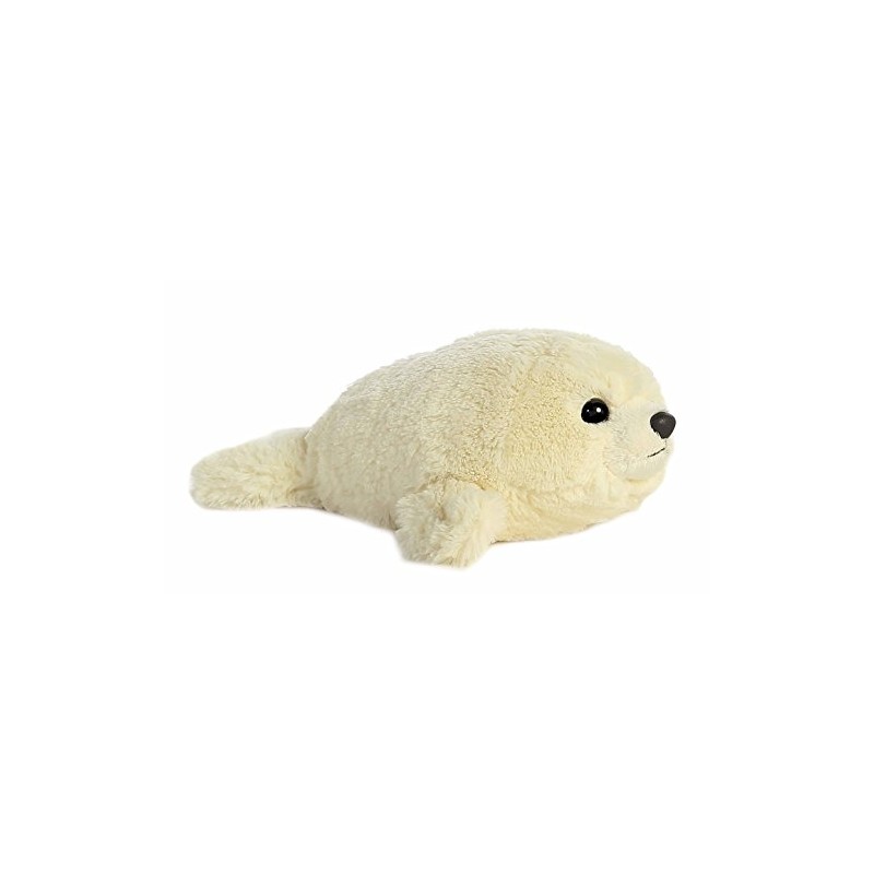 Aurora, 31384, Mini Flopsie Baby Harp Seal, Soft Toy, White