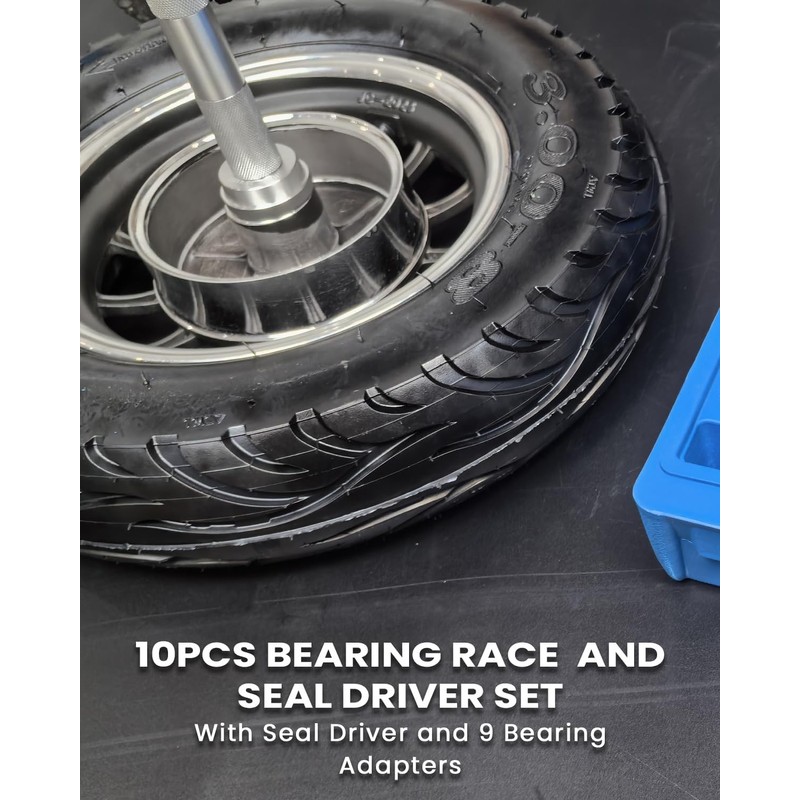 Bearing Press Kit, 10pc Bearing Race and Seal Driver Set