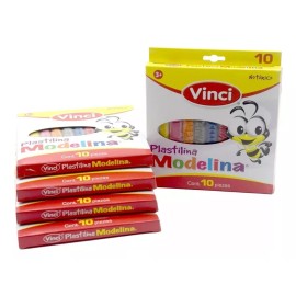 Vinci Plastilina En Barra Vinci 3 Cajas Con 10 Colores C/u