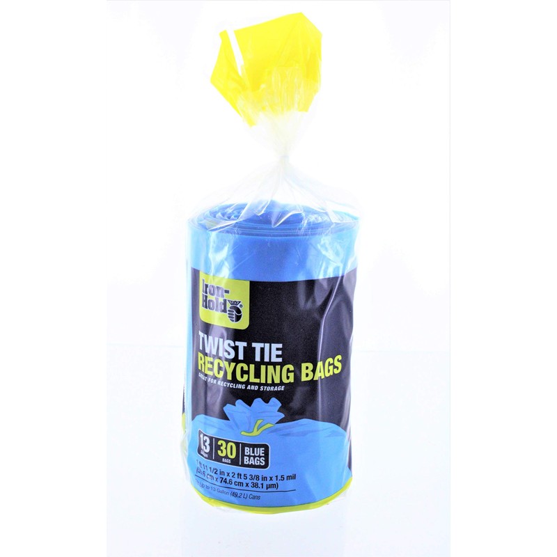 Berry Plastics 618781 30CT 13GAL BLU RecycBag