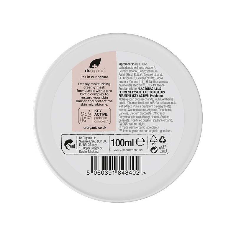 Dr Organic Skin Calm Probiotic Recovery Mask 100ml