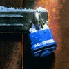 Master Lock 312EURDLH Padlock with Thermoplast Cover and Long Bar