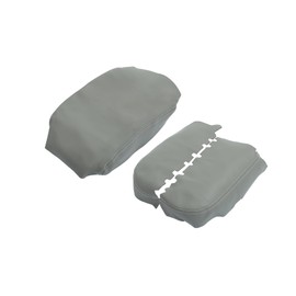 VekAuto Center Console Armrest Cover Front Door Cover Armrest Cover Pad Replacement Microfiber Leather for Honda Pilot 2009-2015 Gray Auto Accessories