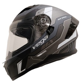 Vega Holeshot Full Face Helmet 53078-014, Air Droid Black, Large