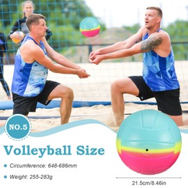 YIUAIPIT Training Volleyball, Sports Volleyball, Training Exercises Suitable for Teens Adults Indoor Outdoor Sports Volleyball or Gift Competition Machine Sewn PVC Volleyball