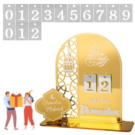 Ramadan Calendar, Ramadan Decoration Eid Mubarak Calendar, Acrylic Ramadan Calendar, Children, 30 Days Calendar, Ramadan Countdown, DIY Ramadan Calendar, Home Party Decoration, Ornament, Gifts, Home,