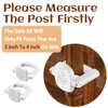 Baby Gate Banister Adapter：2Pcs Baby Stair Gate Kit Stair Post