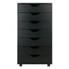 Winsome Wood Halifax Cabinet for Closet/Office Tall/Black
