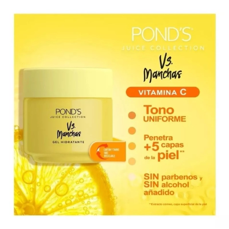 Pond's Gel Hidratante Facial Ponds Vitamina C 110 G Vs