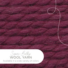 Lion Brand Yarn Wool-Ease Thick & Quick Yarn, Soft and Bulky Yarn for Knitting, Crocheting, and Crafting, 1 Skein, Fig