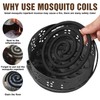 LEKEFETO Mosquito Coil Holder Diameter 13.5 cm, Pack of 2