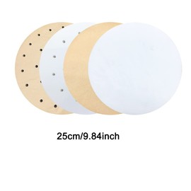 100pcs 25cm Air Fryer Liners, Air Fryer Paper Available, Air Fryer Paper Liners for Air Fryer, Steamer Basket