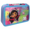 CARTOON Pencil Case 3 Zip Complete 44 Pieces for School