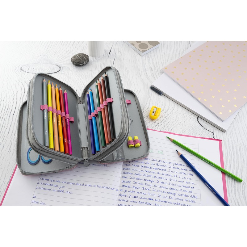 EBERHARD FABER Triple Decker 577474 Pencil Case with 36 Writing