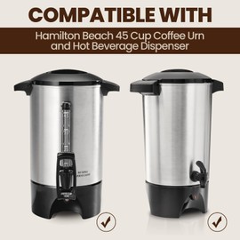 Coffee Paper Filter for Hamilton Beach 45 Cup Coffee Urn and Hot Beverage Dispenser, 100pcs