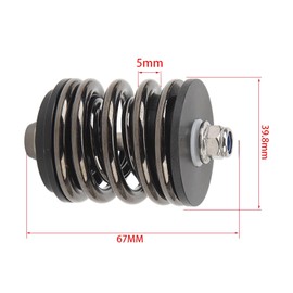 Folding Bike Rear Shock Absorber Steel Engineering Plastics CNC Processing Bicycle Rear Shock Absorber for Brompton (Titanium)