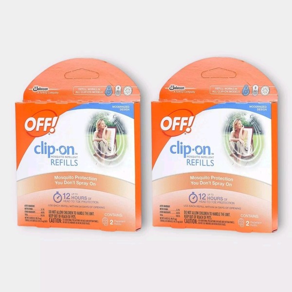 OFF! clip-on Mosquito Repellent Refill LOT OF 2