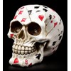 Skull Figurine - Poker Skull - Fantasy Gothic Decoration Funny
