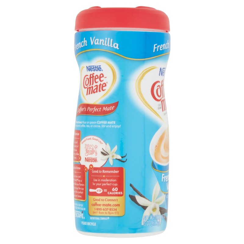 COFFEE-MATE French Vanilla Powder Coffee Creamer 15 oz. Canister (Pack