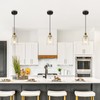 zeyu Modern Hanging Pendant Lights 2 Pack, Kitchen Pendant Lighting