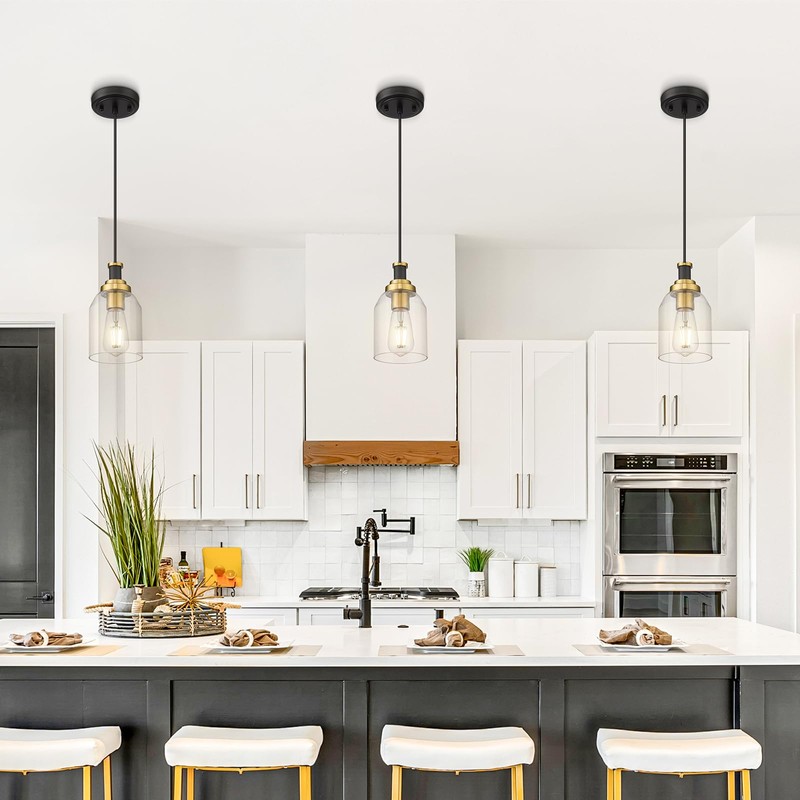 zeyu Modern Hanging Pendant Lights 2 Pack, Kitchen Pendant Lighting
