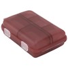 Container, Box Tight Sealing 10 Compartments for Travel (Purple)