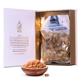 WANI White Frankincense Resins Luban 100 Grams, from Oman Olibanum Gum Incense Natural Organic, Boswellia Sacra Aromatic Rock