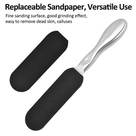 50 Pcs Pedicure File Refill Pads, Foot Files Replacement Pads for Stainless Steel Foot Rasp File, Professional Foot File Pads for Bath Pedicure Salon, for Removing Callus Dead Skin, Pedicure Salon