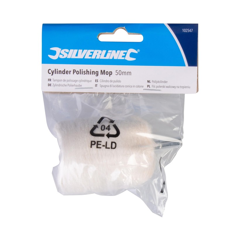 Silverline 102547 Cylinder Polishing Mop 50 mm
