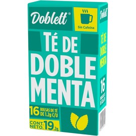 Doblett Té de Doble Menta, 16 Bolsas de 1.2g c/u