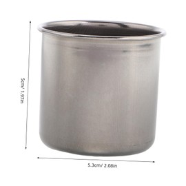 ULTECHNOVO 4pcs Stackable Stainless Steel Cups Metal Drinking Tumblers for Elegant Design for Kindergarten Comfortable Edges Easy to Clean for Tea Wine Camping