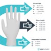 Unigloves White Pearl Nitrile Examination Gloves - Multipurpose, Powder Free
