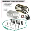 Clutch Kit & Friction Steel Plates Gasket Compatible with Kawasaki