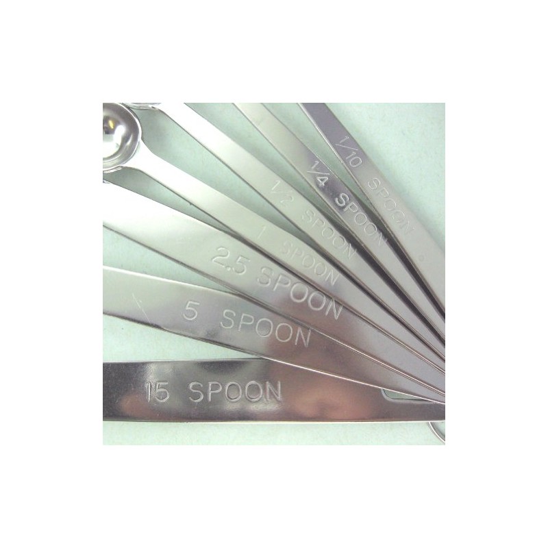 Nagao 18-8 Stainless Steel Extra Thick Measuring Spoons, Set of