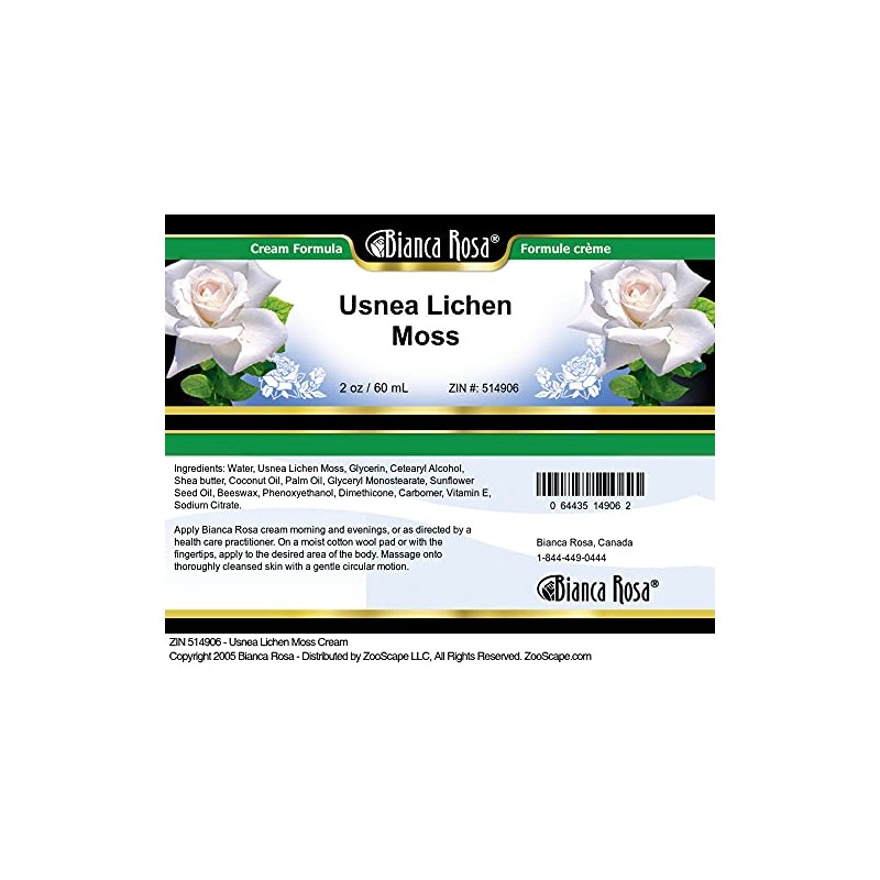Bianca Rosa Usnea Lichen Moss Cream (2 oz, ZIN: 514906)