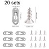 20 Pcs Keyhole Hangers Heavy Duty Keyhole Hanging Plates 45mm*16mm