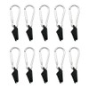 10-Piece Tarp Clamp Clips with Carabiners for Camping – Plastic