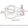 NRC&XRC Pair of 316 Stainless Steel Bimini Top Hinge Rail