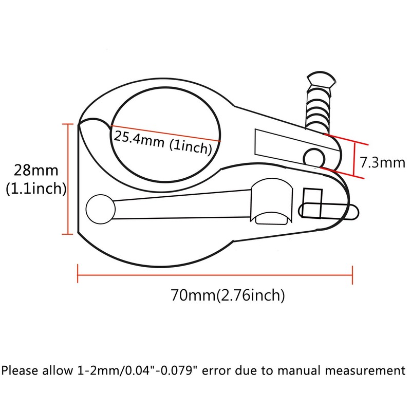 NRC&XRC Pair of 316 Stainless Steel Bimini Top Hinge Rail