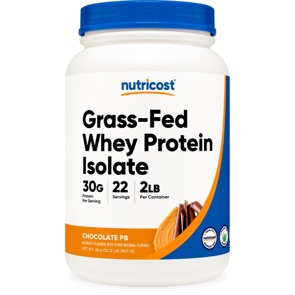 Nutricost Nutricost Grass-Fed Whey Protein Isolate (Chocolate Peanut Butter) 2LBS