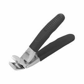 ERBE Nail clippers with soft grip, 8.5 cm, black, stainless steel INOX