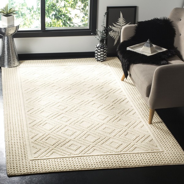 Safavieh Vermont Collection VRM212A Handmade Premium Wool & Cotton Area
