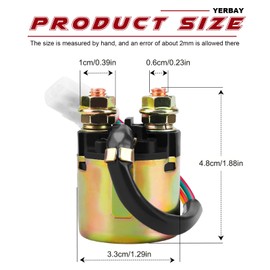 Yerbay Starter Relay Magnet for Kymco KXR 250 300 Mongoose (Quad ATV) 2004-2007