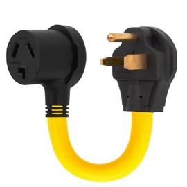 Nema 6-50P to 10-30R Power Adapter Cord, 50A Welder Male to 30A Dryer Female Adapter, STW 10AWG Length= 1Foot