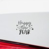 Decal Stickers of Happy New Year (Metallic Silver) (Set of