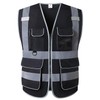 UNINOVA High Visibility Safety Vest - Multi Pockets Reflective Mesh