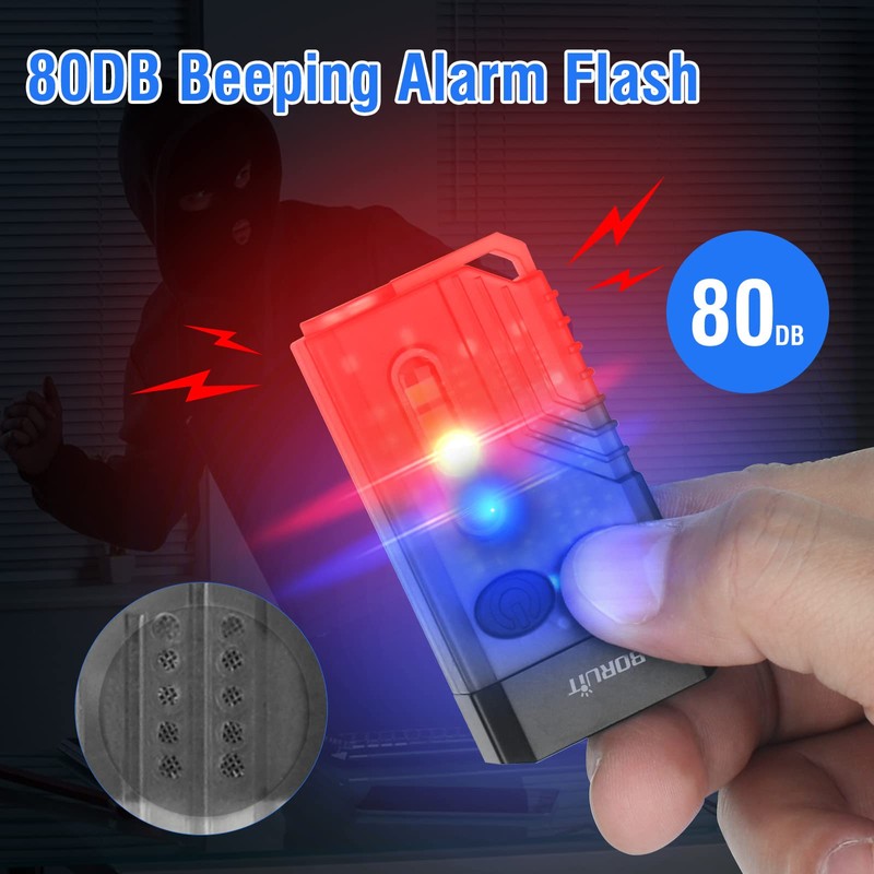 BORUIT V10 Small Powerful Flashlight with 365nm UV Black Light