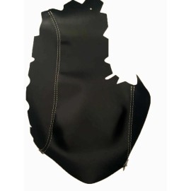 Kar Designers Vinyl wBeige Stitch Center Console Lid Armrest Cover Fits 14-17 Lexus IS250, 350