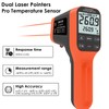 Digital Infrared Thermometer Gun 30:1, BTMETER Dual Laser IR Temperature